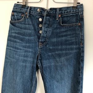 GRLFRND | Karolina Jeans Ankle Crop in Outer Peace Blue